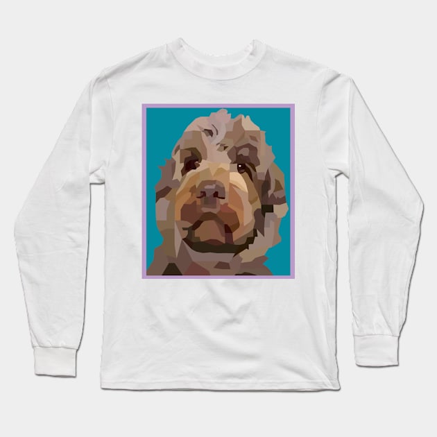 Cute Australian Labradoodle Long Sleeve T-Shirt by jrepkin